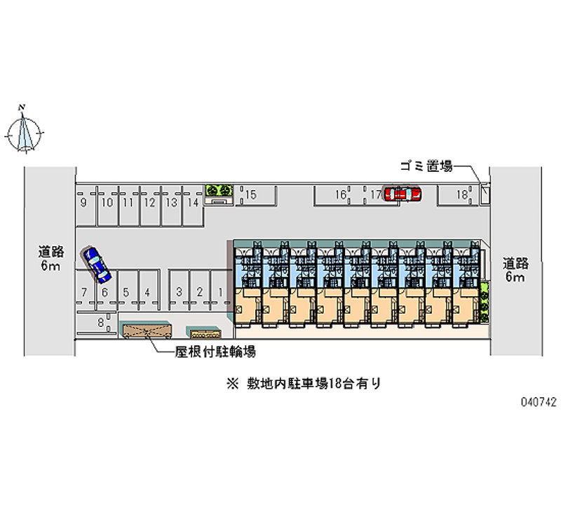 レオパレスアイトリアー 月極駐車場