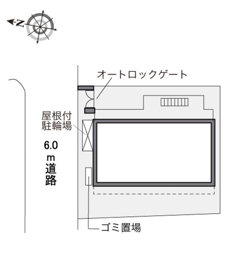 レオパレス東蟹屋 配置図