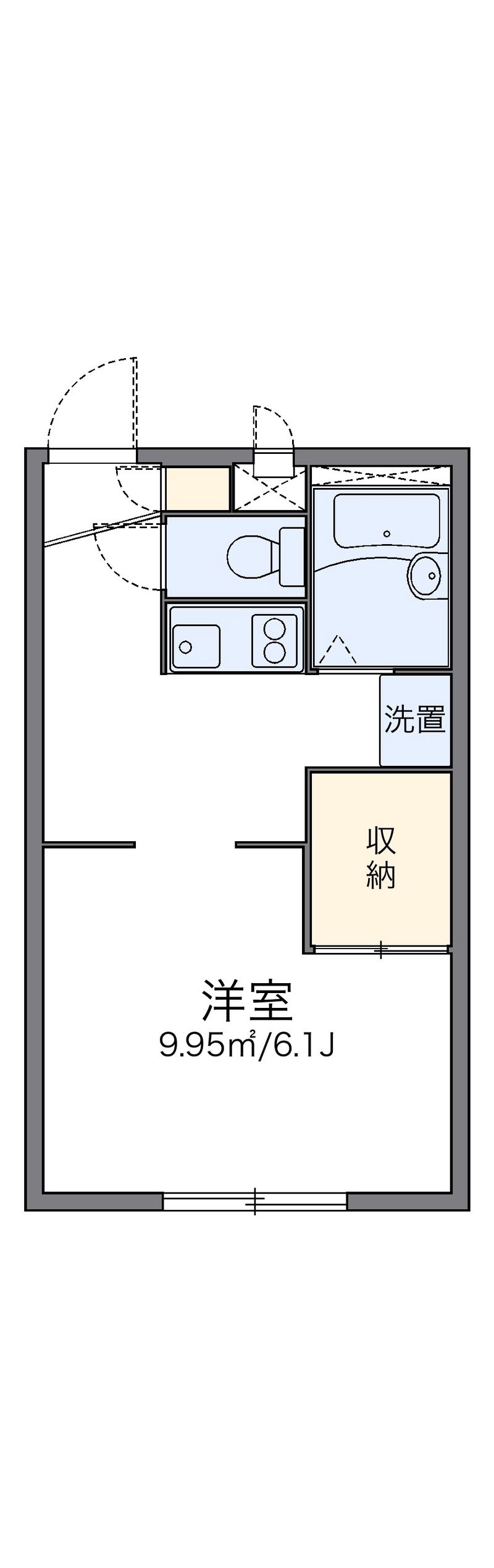 レオパレスまほろば 間取図