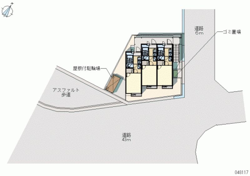 レオパレス東片山 区画図