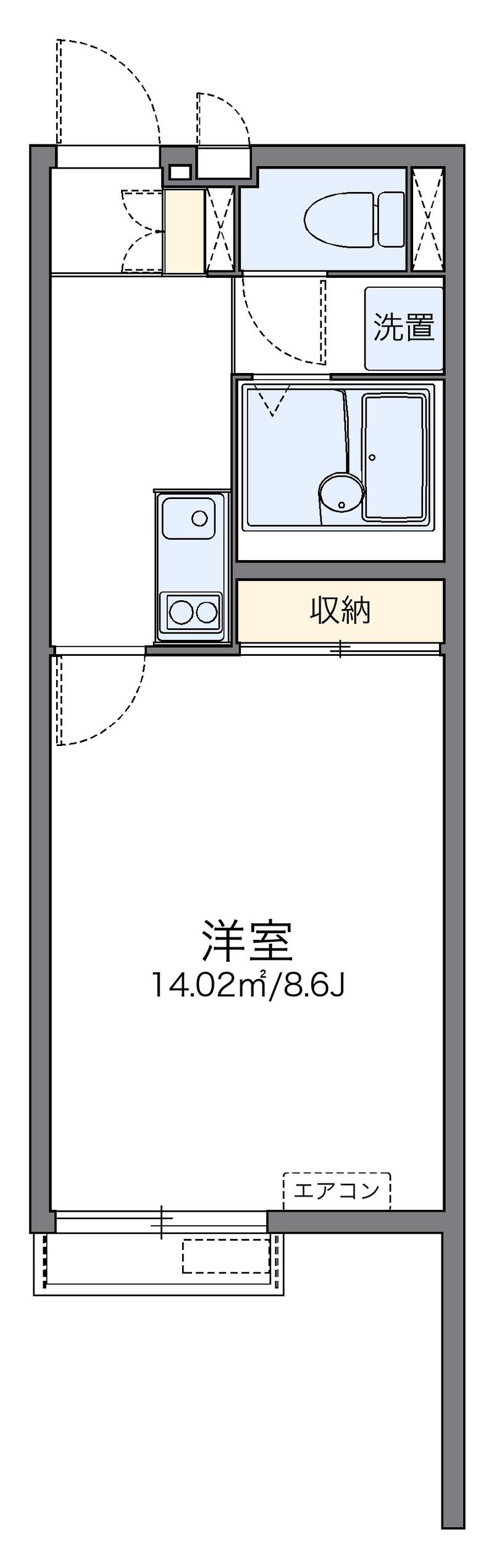 レオネクストセリバテール仁川Ⅱ 間取図