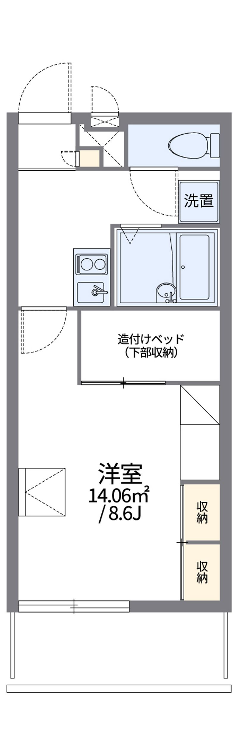 レオパレス春日 間取図