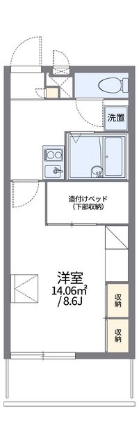 レオパレス春日 間取り図