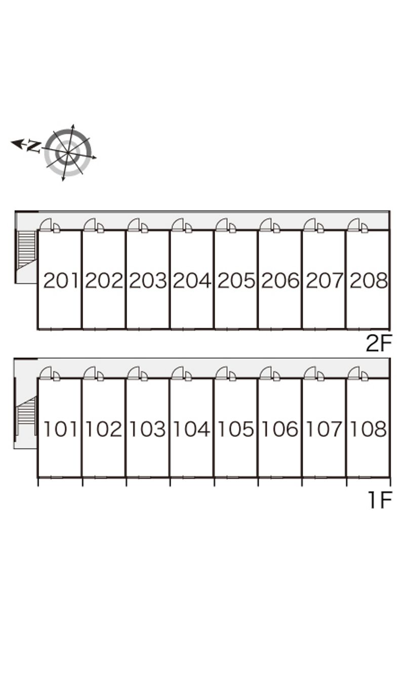 レオパレス蒼久保 間取配置図