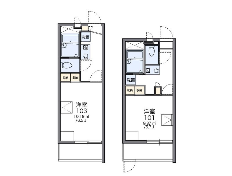 レオパレス白糸 間取図