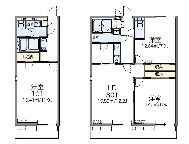 レオネクストモンテチェルキオ 間取図