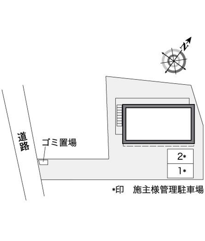 レオパレスカワハラ 配置図