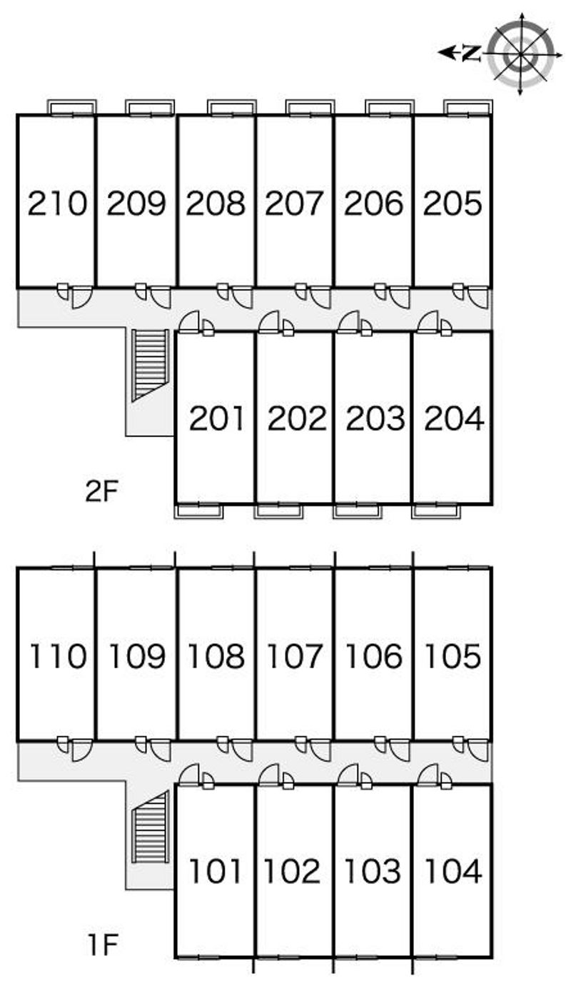 レオパレスケヤキ 間取り配置図