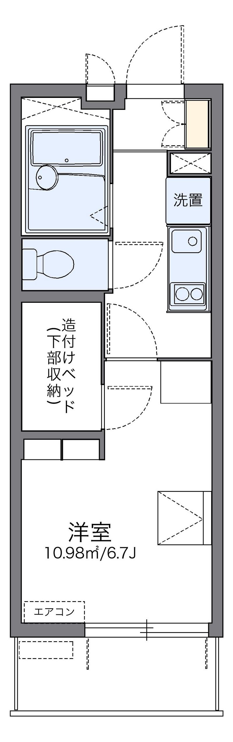レオパレスグランエスポワールⅡ 間取図