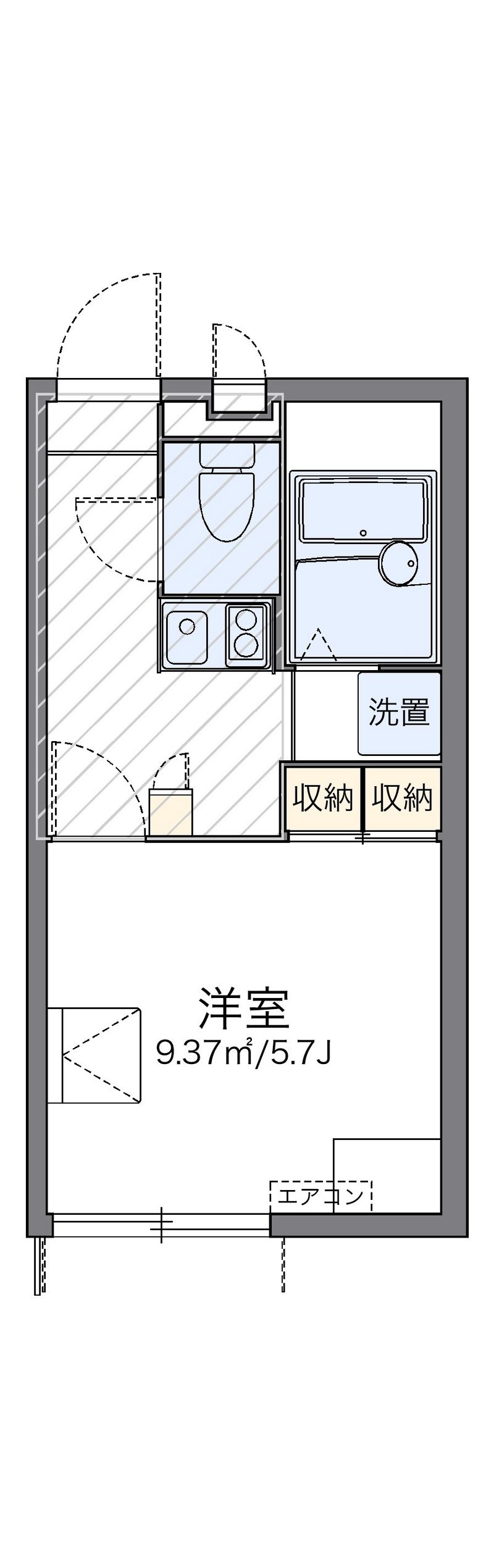 レオパレスＦＵＴＡＳＥ 間取り