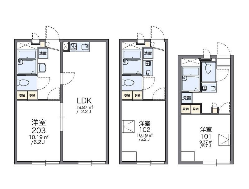 レオパレス逗子ＴＷＩＮ−α 間取図