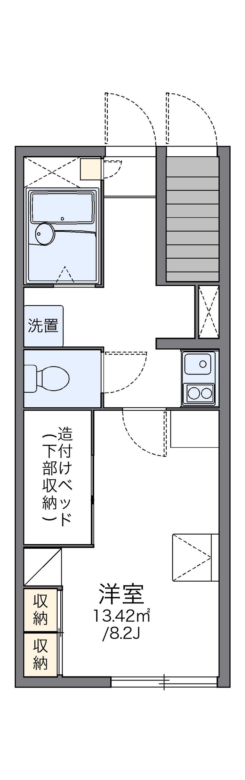 レオパレスフローラⅢ 間取図