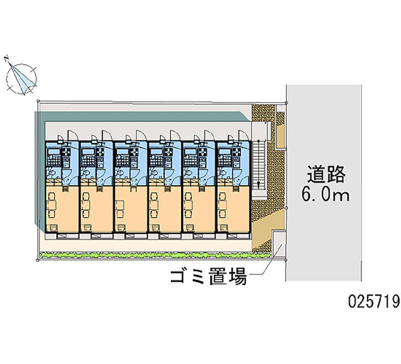 レオパレスフローラル橋本 区画図