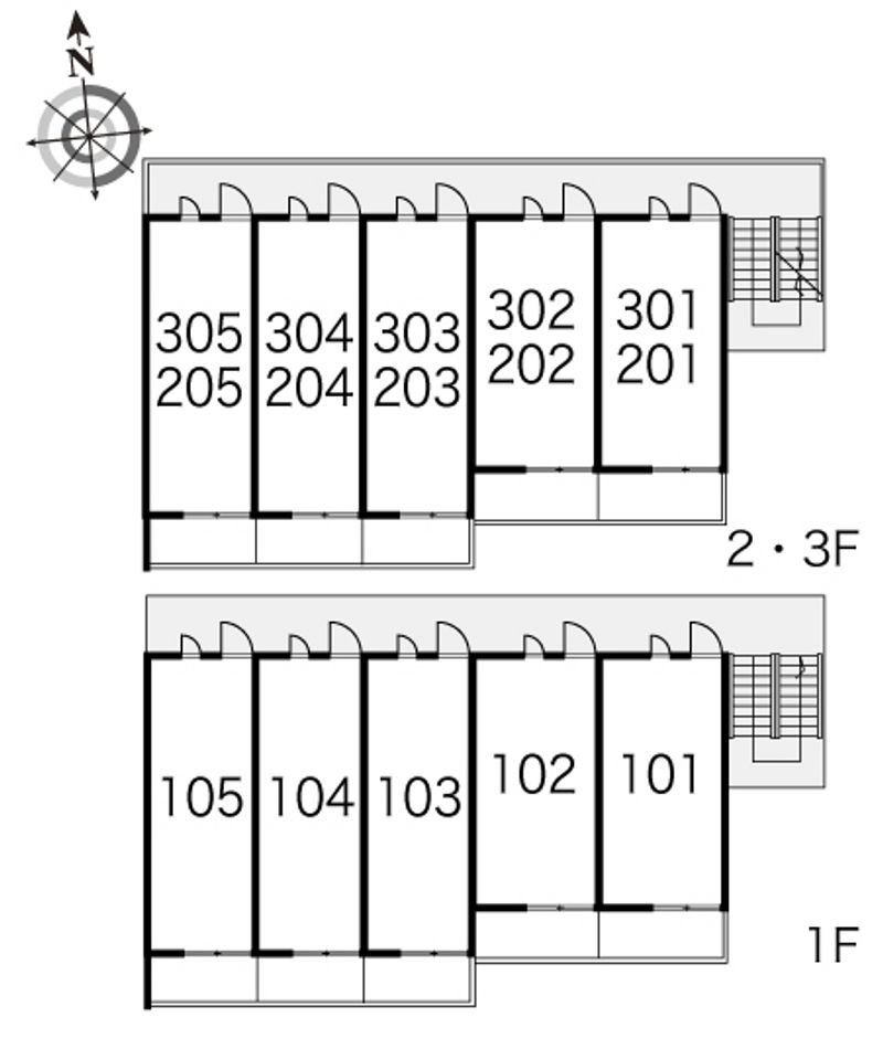 レオパレス白糸 間取り配置図