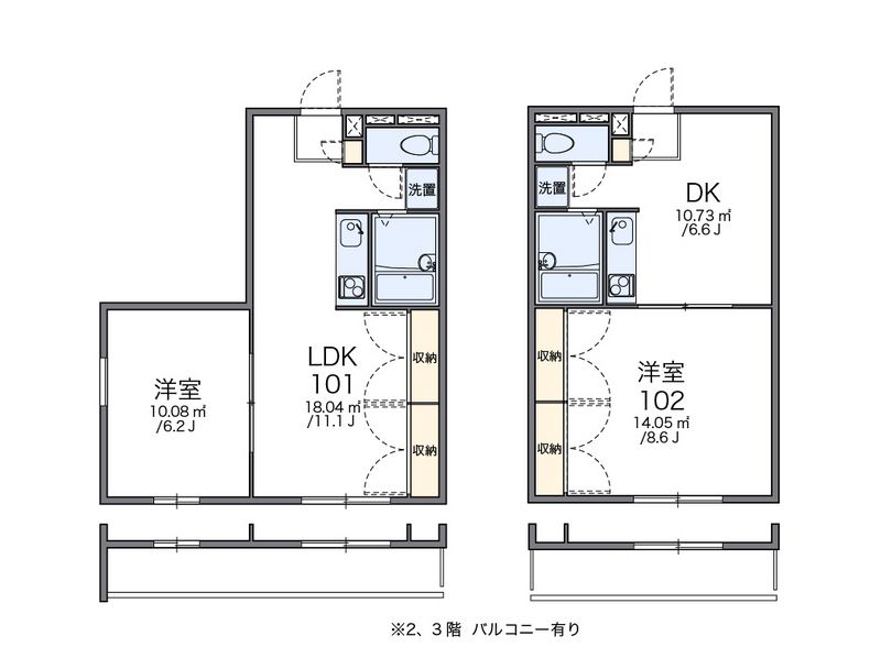 レオパレスはませんＡ 間取図