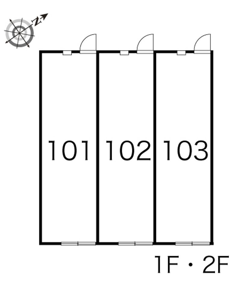 レオパレス三苫エイトＢ 間取配置図