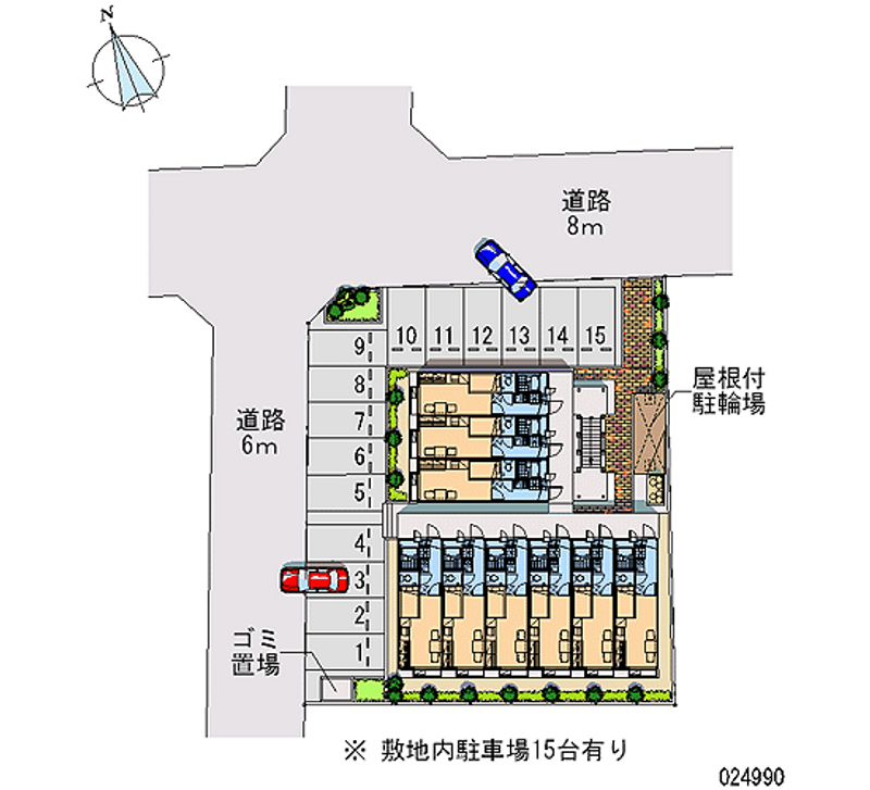 レオパレス西原 月極駐車場