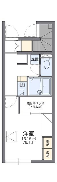 レオパレスＲＯＳＥ　ＢＥＬＬ 間取り図