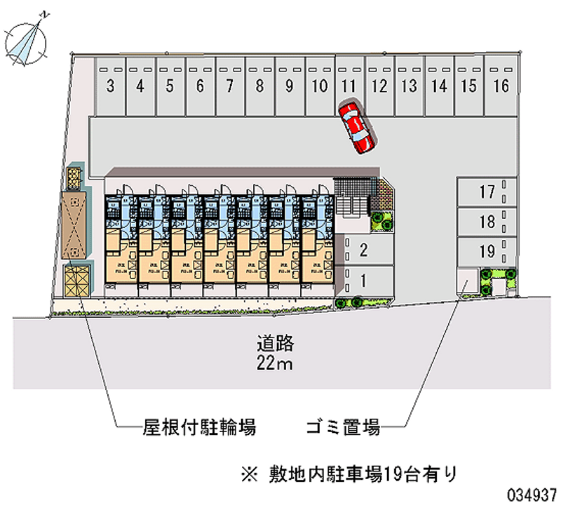 34937 Monthly parking lot