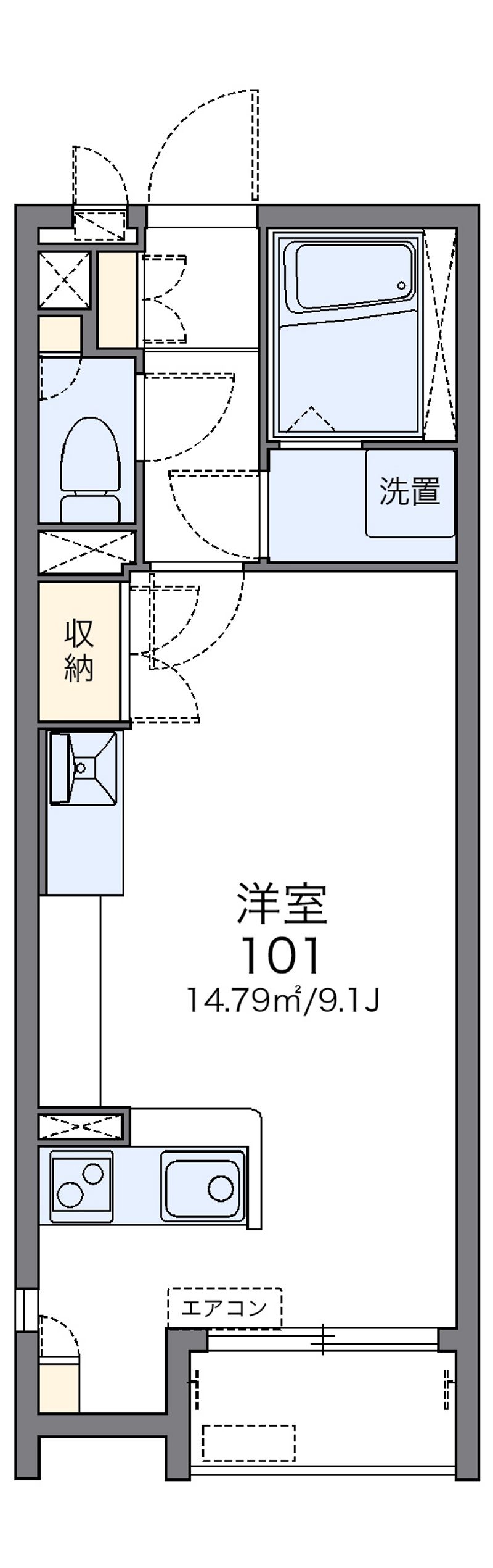 レオネクストグリーンガーデン 間取図