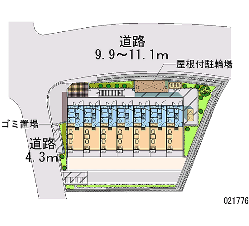 レオパレス聖蹟ロイヤルハイツ 区画図