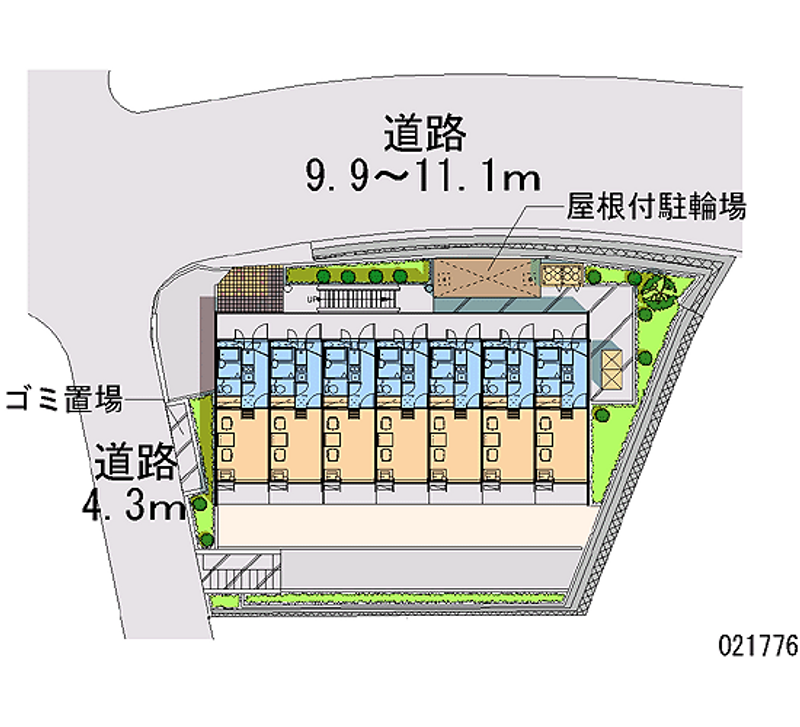 レオパレス聖蹟ロイヤルハイツ 月極駐車場