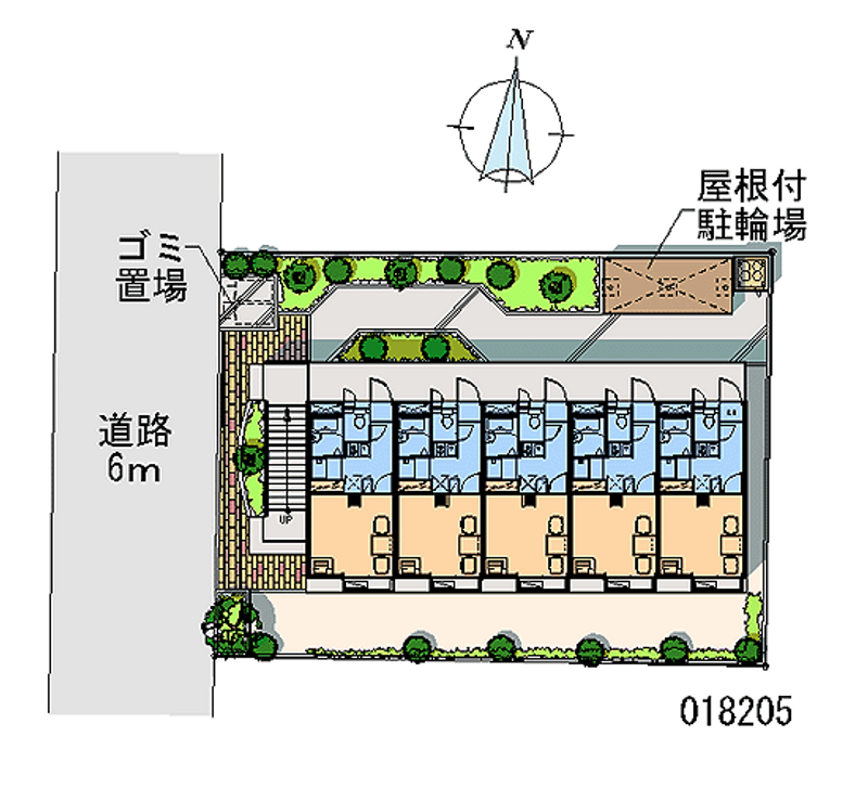 レオパレススティジ　ミハル 区画図