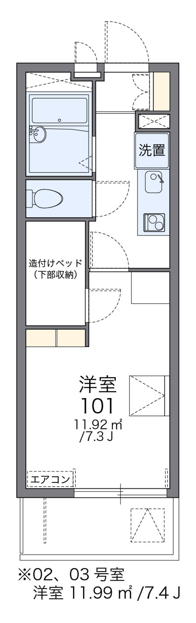 レオパレスクレストール３５ 間取図