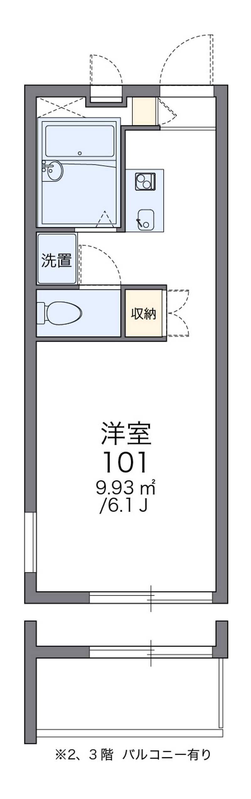 レオパレスソフィア 間取図