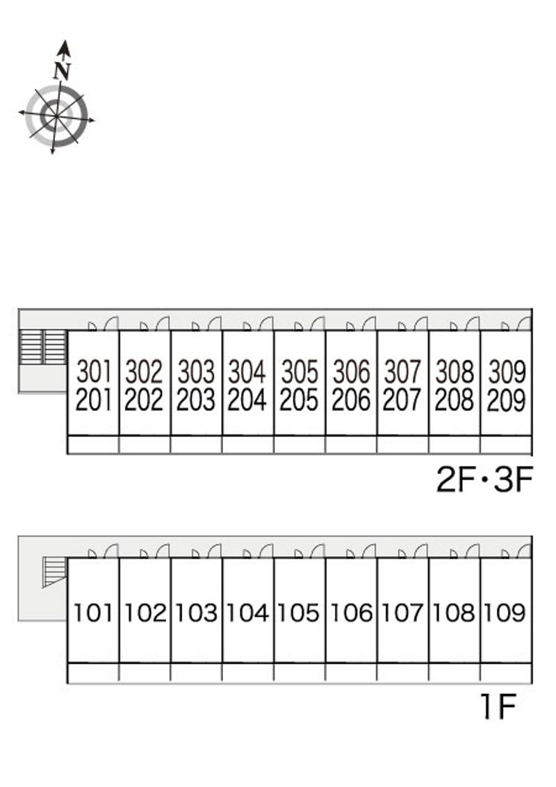 レオパレスオアシス 間取配置図