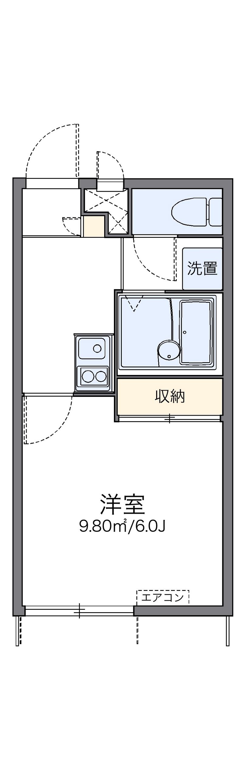レオパレス大文字 間取図