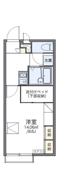 レオパレスオーロ　フォレスタ 間取り図