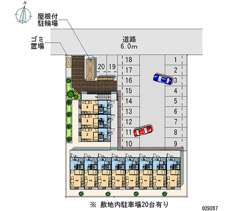 レオパレス希望 月極駐車場