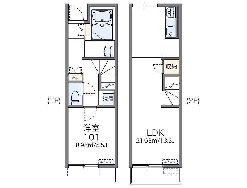 レオネクストバーン　ディーⅡ 間取図