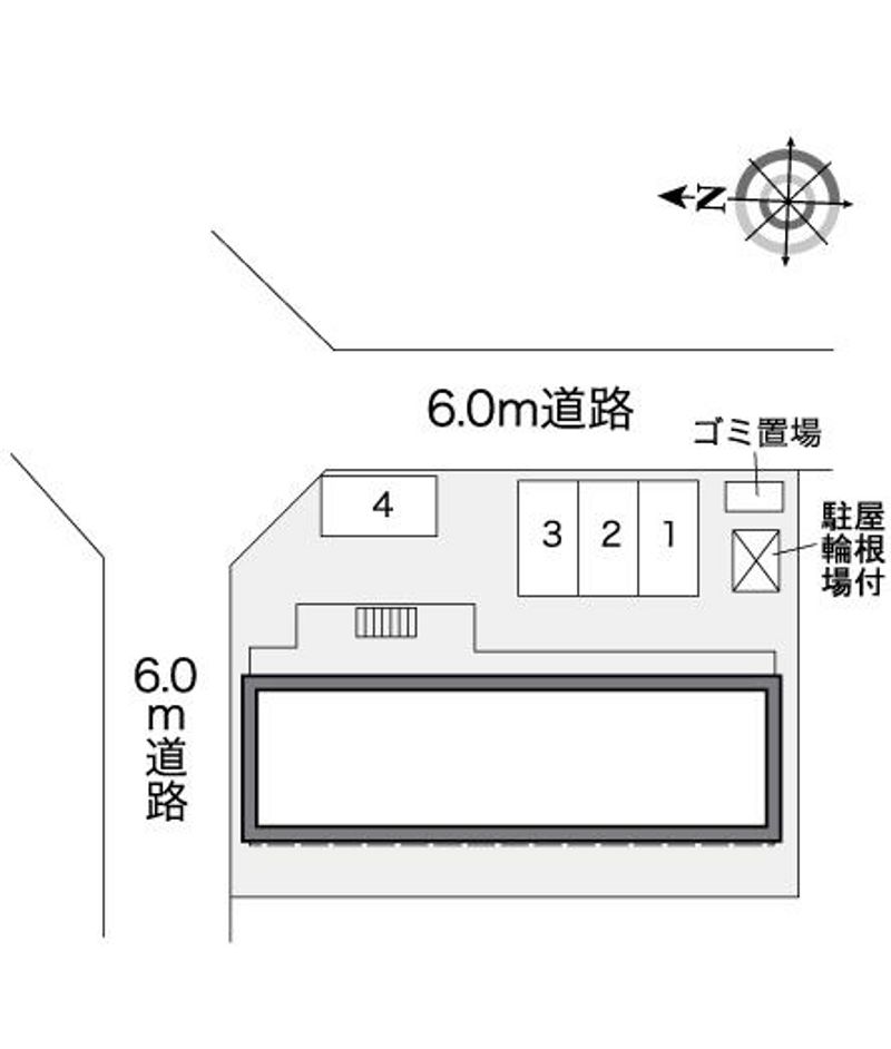 レオパレスメイチョロ千代田町 配置図