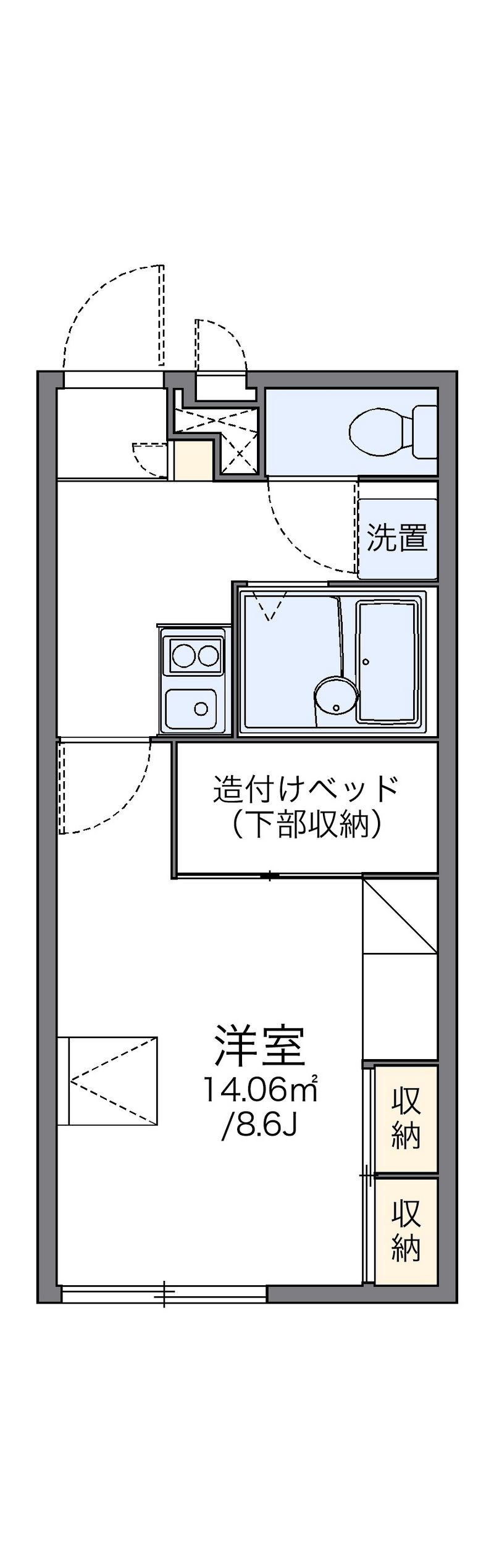 レオパレスＹＡＭＡＤＡ 間取図
