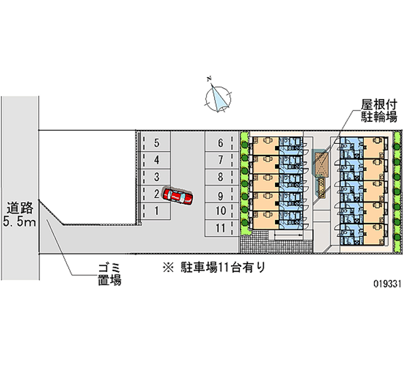 レオパレス常願 月極駐車場