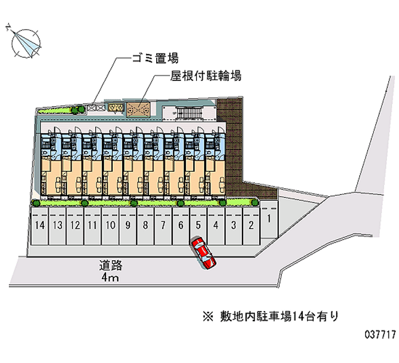 37717月租停車場