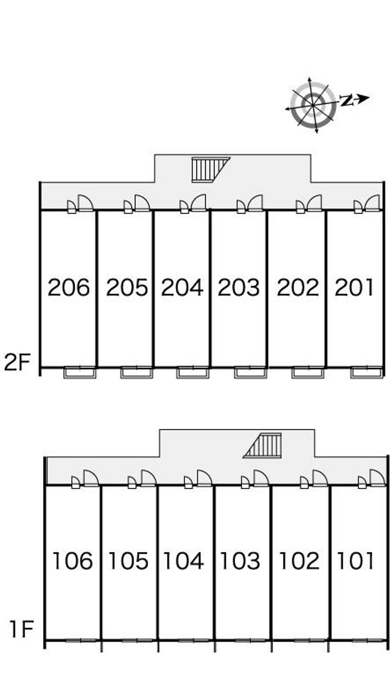 レオパレスウイスタリア 間取配置図