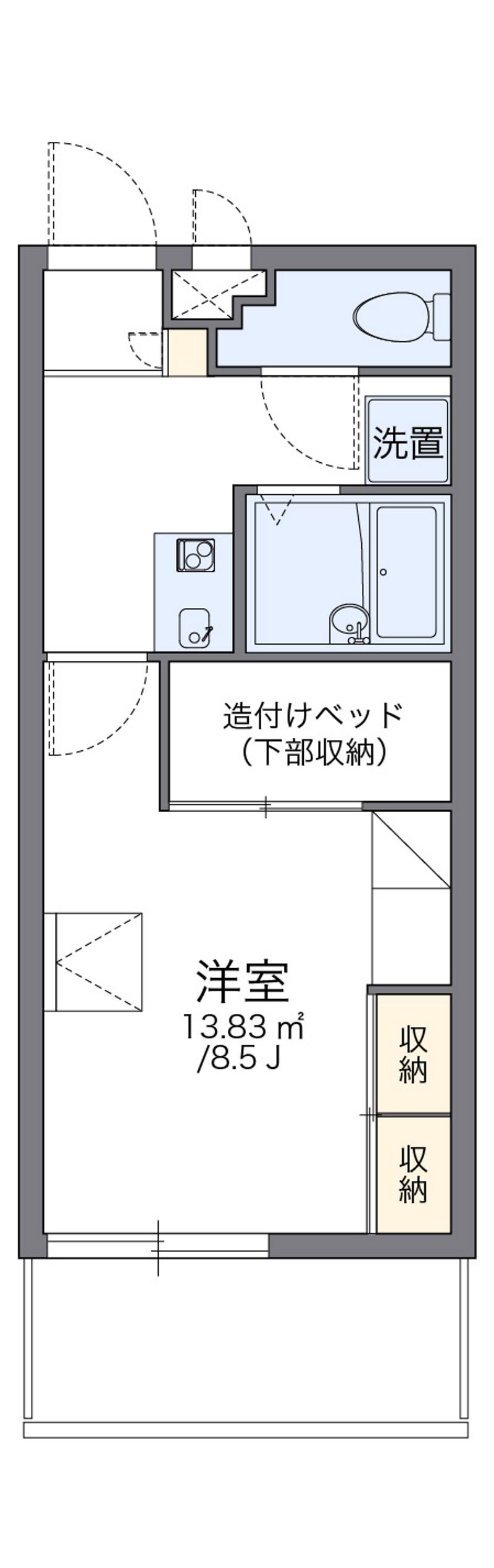 レオパレス新都心ＡＳＡＫＡ 間取図
