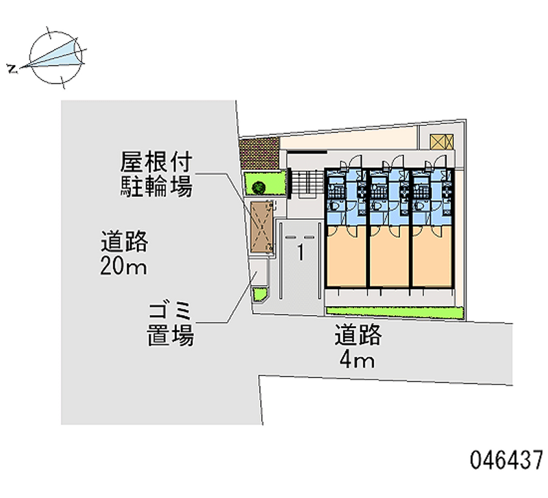 レオパレスルミエール筒井 区画図