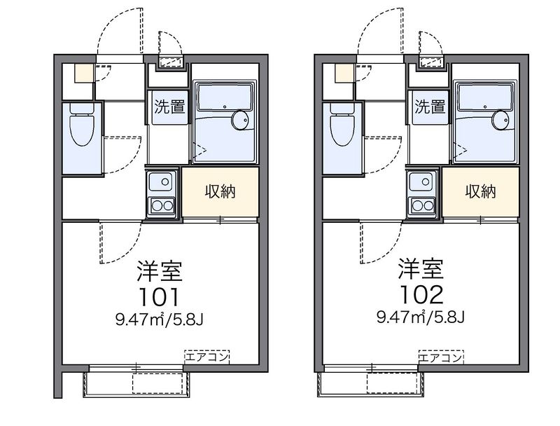 レオパレス羽根木 間取図