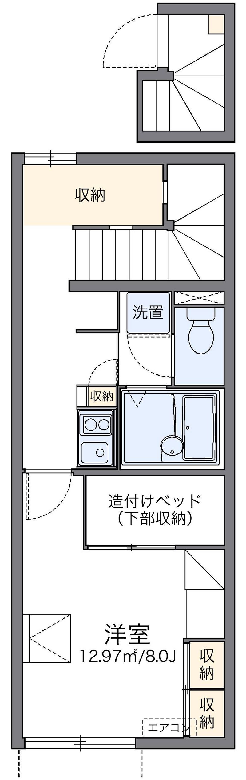 レオパレスがっぽ 間取図