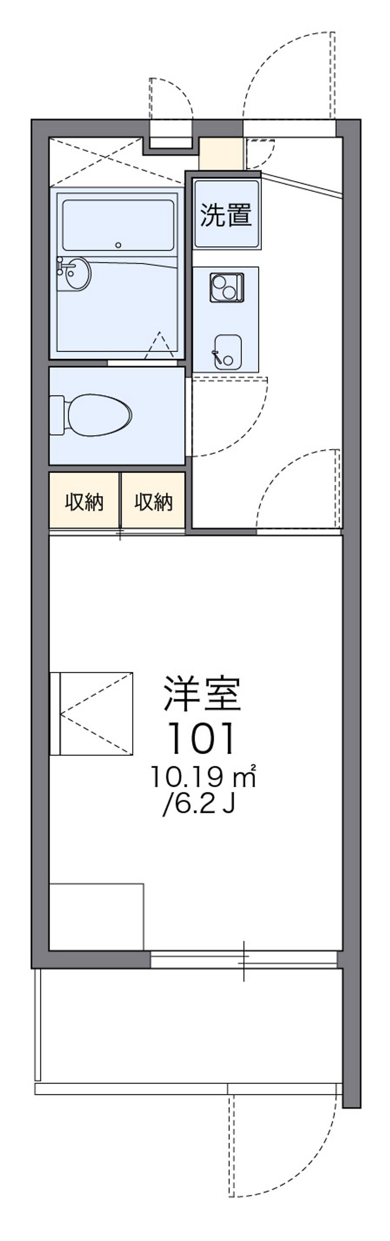 レオパレスアイビーハウス 間取図