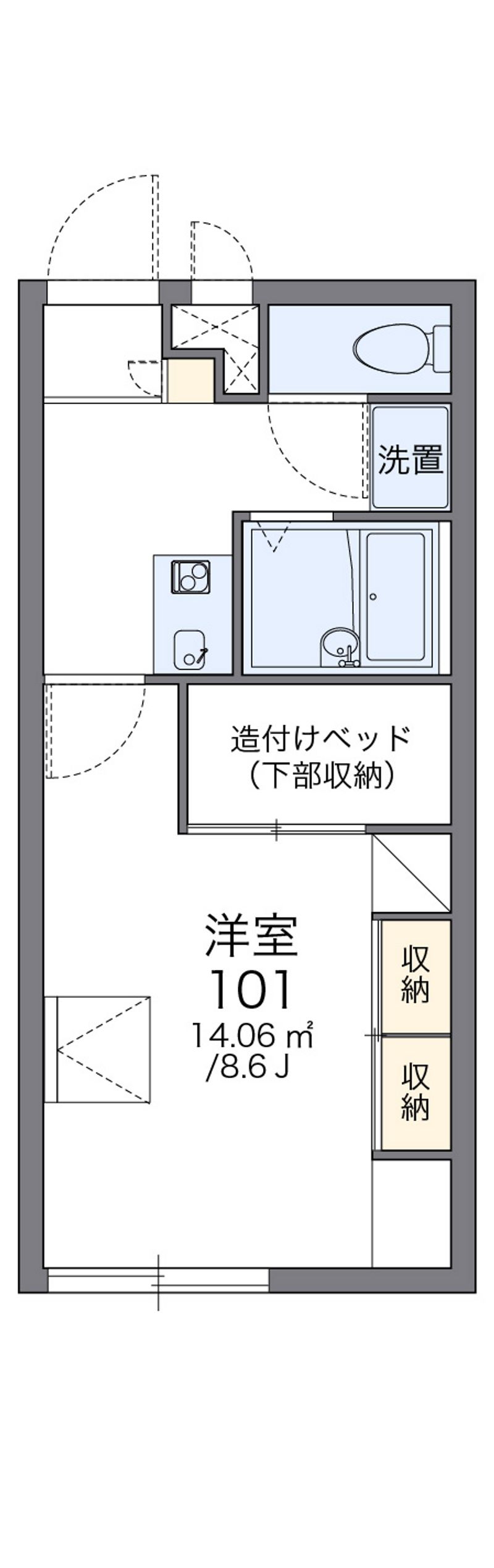 レオパレスユーアイ 間取図