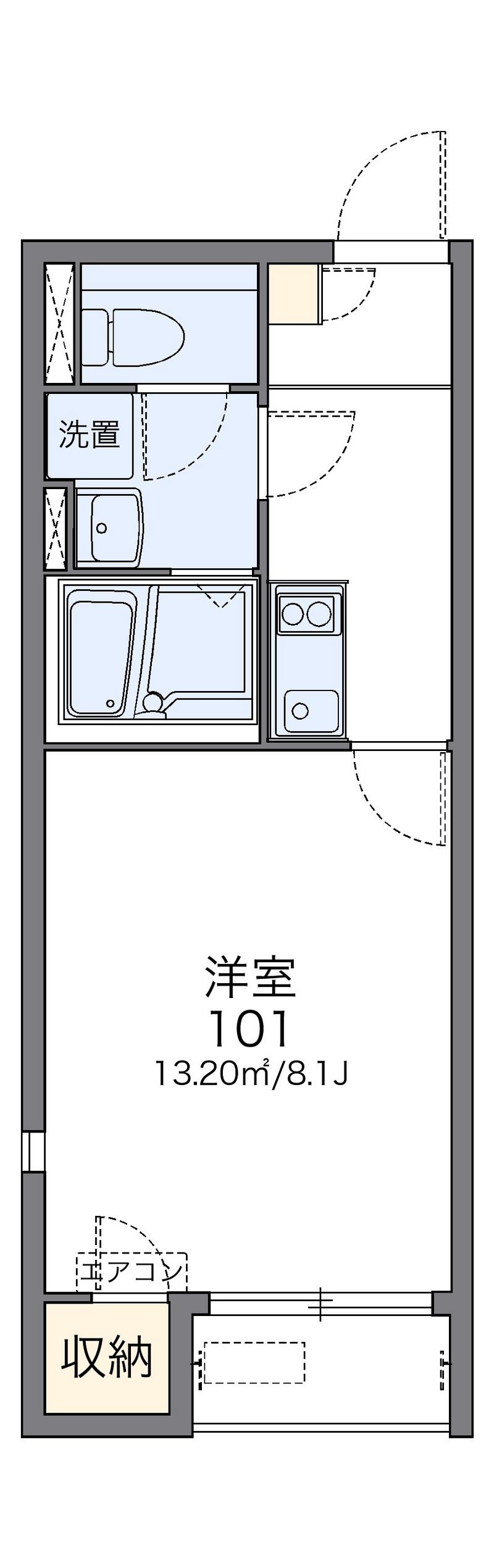 レオネクストＧＡＲＤＥＮＩＡ 間取図