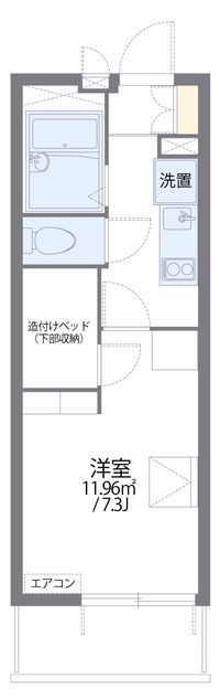 レオパレスマリーンブルー 間取り図