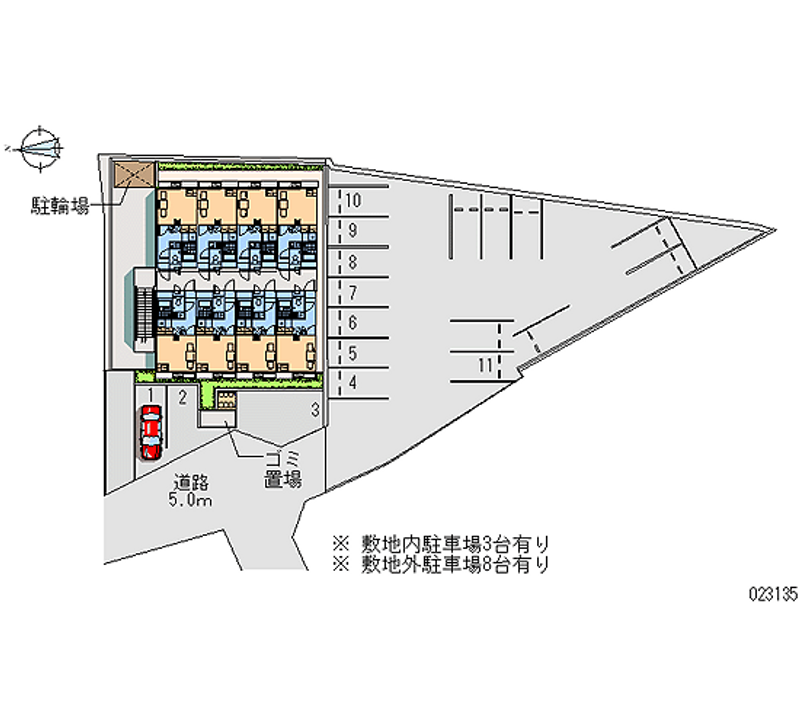 23135 Monthly parking lot