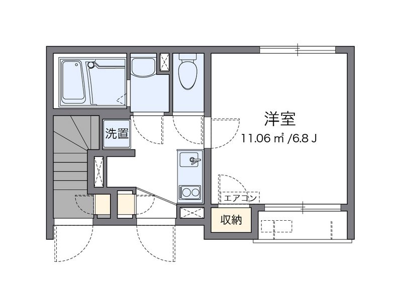 レオネクストＳＡＫＡＹＡ 間取図