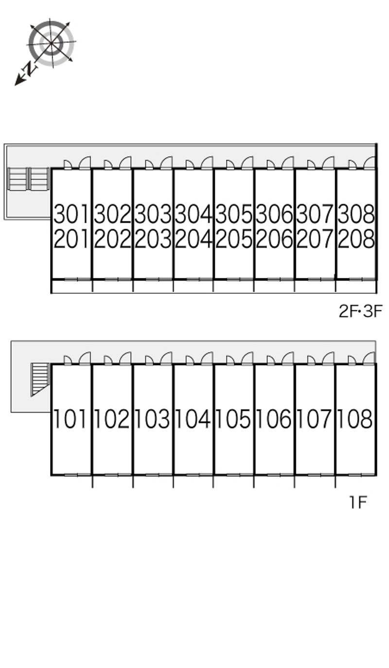 レオパレスＡＸＬⅡ 間取り配置図